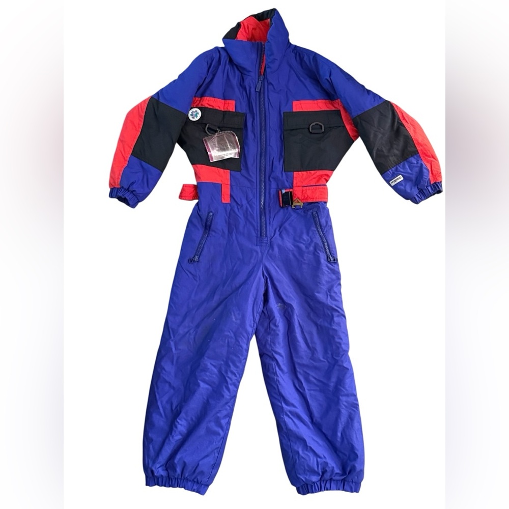 Kids Fera Skiwear Red and Blue Jacket
